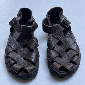 Teva Sandals Mens 10 Fisherman Brown Woven Buckle Comfort Vacation Beach